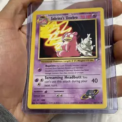 Sabrina's Slowbro 60/132 Gym Heroes Pokemon Card NM/MT Nintendo WOTC TCG Vintage - Image 2