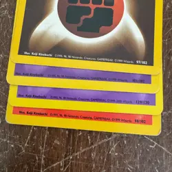 Pokemon VINTAGE 90s ENERGY Card Set USED Fire Grass Fighting Water Psychic - Image 5