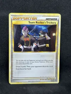 Pokemon Card HeartGold SoulSilver Undaunted 78/90 Team Rocket's Trickery HP - Image 1