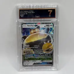Pokemon TCG Snorlax GX SM Black Star Promo SM05 Promo Graded 7 NM Card - Image 1