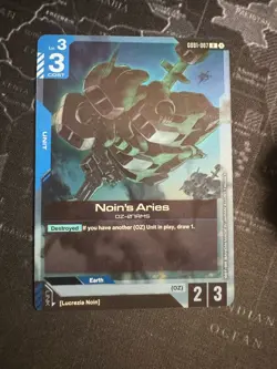 Noin’s Aries (GD01-007) (NM) - Gundam Card Game - Newtype Rising (ENG) - Image 1