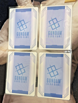 Gundam Card Game Newtype Rising LR Lot Freedom, Judgement, Aerial, Unicorn - Image 2