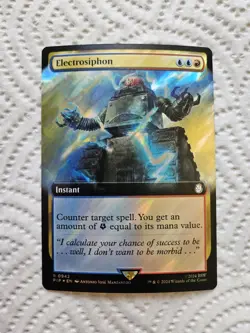 Electrosiphon Surge Foil MTG Fallout PIP 942 NM Unplayed - Image 1