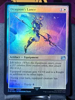 Dragoon's Lance - Foil - MTG - Final Fantasy - FIN - 0017 - UNCOMMON ~ NM - Image 3