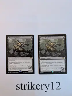 2x Plague Engineer - Modern Horizons - Signed by Nicholas Gregory - MTG - Image 1