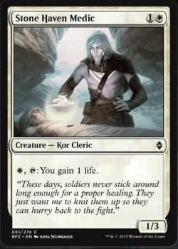 Stone Haven Medic [Battle for Zendikar] Magic MTG - Image 1
