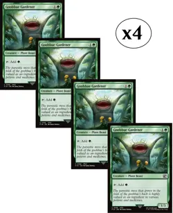 4x - Goobbue Gardener - x4 (playset) - Final Fantasy - C NM MTG - Image 1