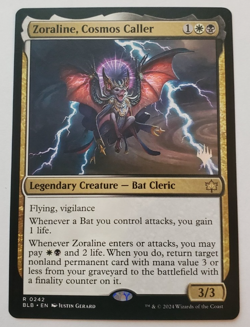 1x Zoraline, Cosmos Caller Non Foil Promo Bloomburrow MTG Magic the Gathering NM - Image 1