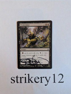 1x Dismember - New Phyrexia - Signed by Terese Nielsen - MTG - Image 1