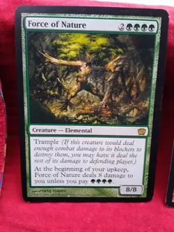 MTG 3 Oversized Cards Promo Box Topper 8th Ed Obliterate 9th Ed Force of Nature - Image 5