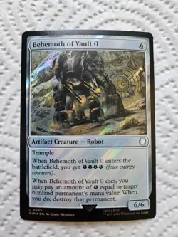 Behemoth Of Vault 0 Surge Foil MTG Fallout PIP 655 NM Unplayed - Image 1