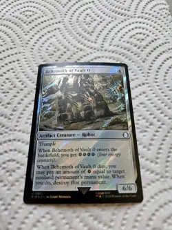 Behemoth Of Vault 0 Surge Foil MTG Fallout PIP 655 NM Unplayed - Image 2