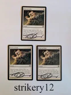 3x Path to Exile - Conflux - Signed by Todd Lockwood - MTG - Image 1