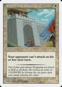 MTG - Empty City Ruse - Portal Three Kingdoms - X1 - (LP) - - Image 1
