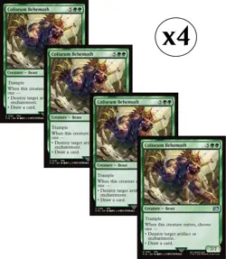 4x - Coliseum Behemoth - x4 (playset) - Final Fantasy - UC NM MTG - Image 1