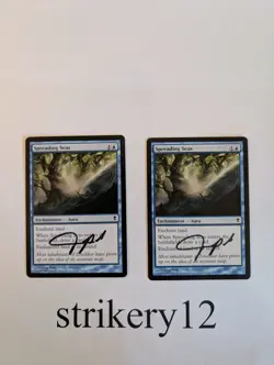 2x Spreading Seas - Zendikar - Signed by Jung Park - MTG - Image 1