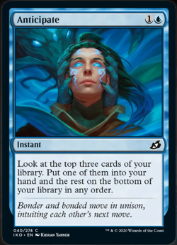 Anticipate Commons, Magic the Gathering, IKO MTG TCG - Image 1