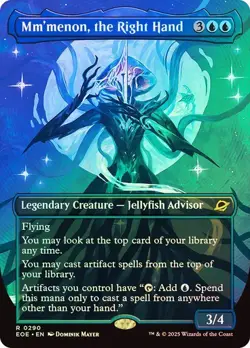 MTG - Mm'menon, the Right Hand - Borderless Foil - Edge of Eternities - Magic - Image 1