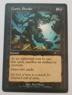 1x Costly Plunder Non Foil Promo MTG Magic the Gathering NM - Image 1