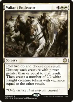 MTG Singles: Valiant Endeavor - Commander- Adventures in the Forgotten Real - NM - Image 1