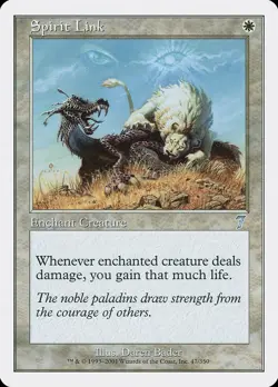MTG - Spirit Link - Seventh Edition - X1 - (NM) - - Image 1