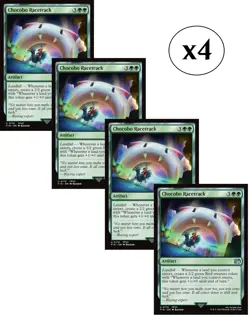 4x - Chocobo Racetrack - x4 (playset) - Final Fantasy - UC NM MTG - Image 1