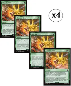 4x - Chocobo Kick - x4 (playset) - Final Fantasy - C NM MTG - Image 1