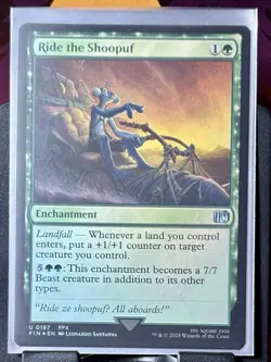 Ride the Shoopuf - Foil - MTG - Final Fantasy - FIN - 0197 - UNCOMMON ~ NM - Image 2