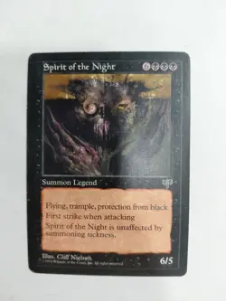 Spirit of the Night Mirage LP Black Rare MAGIC THE GATHERING MTG CARD - Image 1