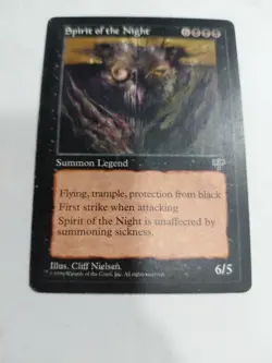 Spirit of the Night Mirage LP Black Rare MAGIC THE GATHERING MTG CARD - Image 3