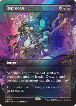 MTG Secret Lair Alien Auroras Galaxy FOIL - Sealed - In hand SLD - Image 2