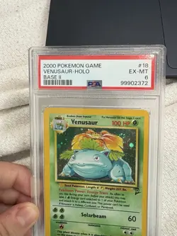 Venusaur Holo 18/130 - PSA 6 - 1999-2000 WOTC - Pokemon TCG Card - Excellent/NM - Image 2