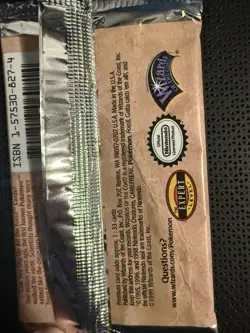 Pokemon Fossil Unlimited Edition Aerodactyl Booster Pack Sealed - Image 3