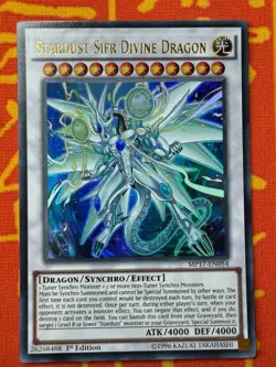 YUGIOH STARDUST SIFR DIVINE DRAGON ULTRA RARE 1ST NM MP17-EN054 - Image 1