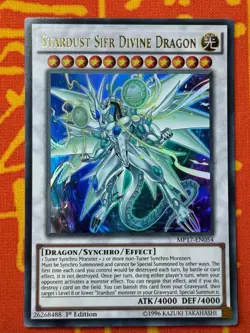 YUGIOH STARDUST SIFR DIVINE DRAGON ULTRA RARE 1ST NM MP17-EN054 - Image 4
