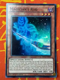 YUGIOH MAGICIAN'S ROD SUPER RARE 1ST NM MP17-EN074 - Image 1