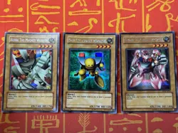 YUGIOH MAGNET WARRIOR SET ALPHA/BETA/GAMMA SECRET RARE DOR-E001/E002/E003 EX - Image 1