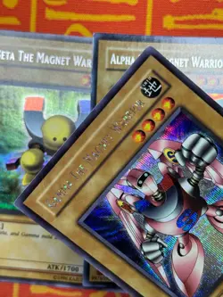 YUGIOH MAGNET WARRIOR SET ALPHA/BETA/GAMMA SECRET RARE DOR-E001/E002/E003 LP - Image 4