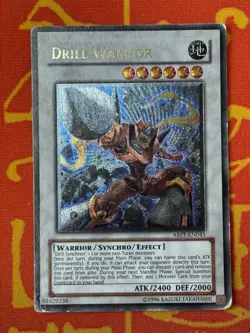 YUGIOH DRILL WARRIOR ULTIMATE RARE HEAVY PLAY ABPF-EN041 - Image 1