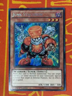 YUGIOH JUNK SYNCHRON SECRET RARE 1ST EDITION NM LC5D-EN002 - Image 1