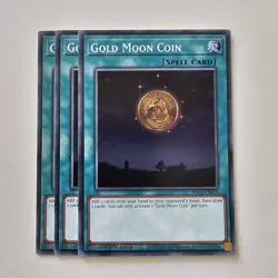 3x Gold Moon Coin - Common BLC1 - Playset Yugioh Euro - Image 1