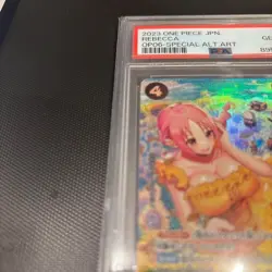 [Used] PSA 10 rebecca Parallel One Piece Card OP05-091 Wings of Captain Japanese - Image 3