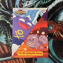 1999 Topps Pokemon Trading Card TV13 #109 Koffing #110 Weezing 0003 - Image 4