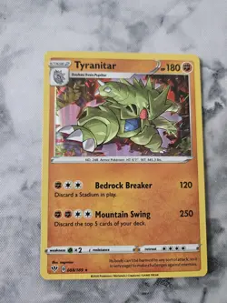 Tyranitar 88/189 HOLO RARE card Sword & Shield Darkness Ablaze 2020 Pokemon - Image 1
