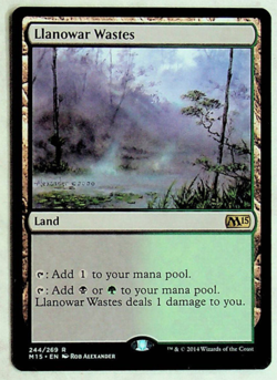 Llanowar Wastes - Core Set 2015 Edition - 2014 - Magic The Gathering Card - Image 1