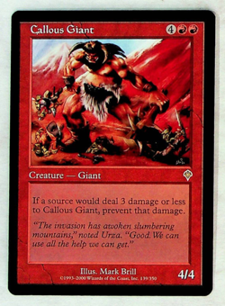 Callous Giant - Invasion Edition - Magic The Gathering Card - Image 1