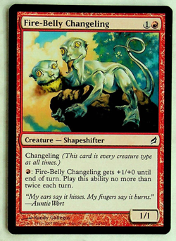 Fire-Belly Changeling - Lorwyn Ed. - 2007 -Magic the Gathering Card - Image 1