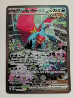 Roaring Moon EX Sir 251/182 Paradox Rift Full Art Pokemon TCG Card SIR PAR VLP - Image 1