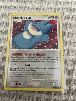 Pokemon TCG Munchlax LV.13 69/111 Rising Rivals Non-Holo Card - Image 1