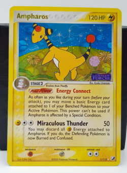 Ampharos EX Unseen Forces 1/115 Reverse Holo Rare Pokemon Card TCG - Image 1